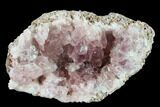 Pink Amethyst Geode Section - Argentina #134767-1